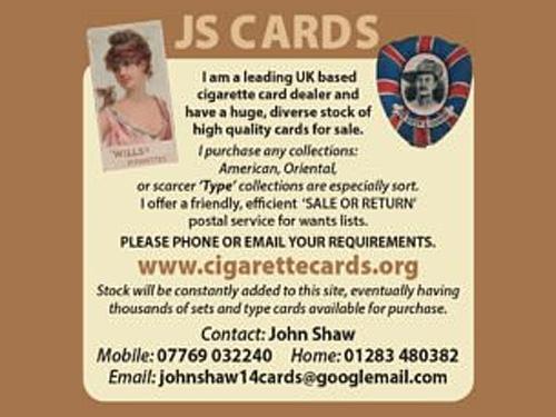 JS Cards advert