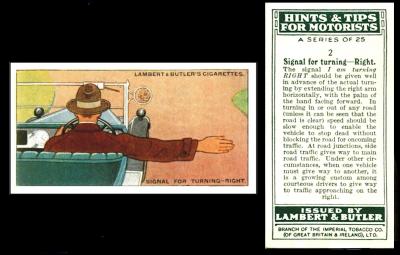 L073-380 [tobacco : UK] Lambert & Butler "Hints & Tips for Motorists" (March 1929) 2/50
