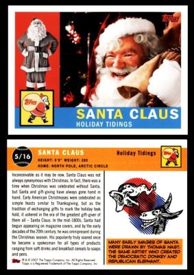 topps santa cards
