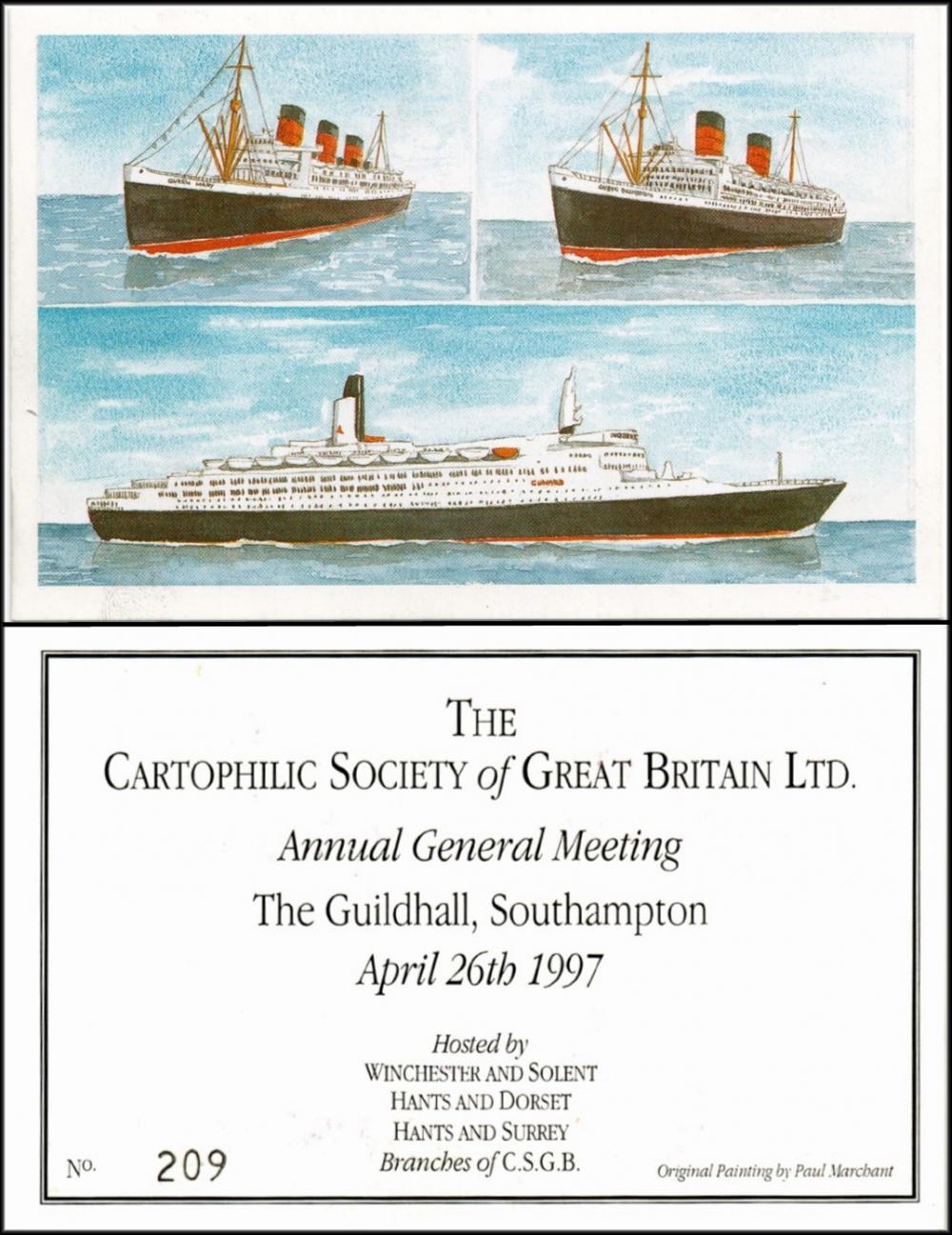 1997 Convention Commemorative Card