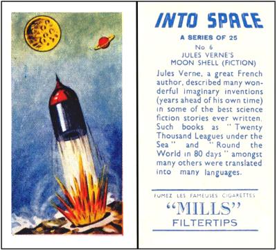 A495-420 [tobacco : UK] Amalgamated Tobacco Corporation Ltd Mills brand "Into Space" (1959) 6/25