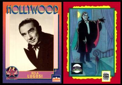 two modern trading cards