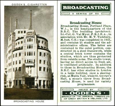O100-486 [tobacco : UK] Ogden Broadcasting (1935) 1/50 