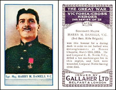 G075-160 [tobacco : UK] Gallaher "Great War Victoria Cross Heroes" 1915 32/200