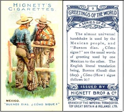 H536-140 [tobacco : UK] Hignett Bros & Co. “Greetings of the World” 9/25