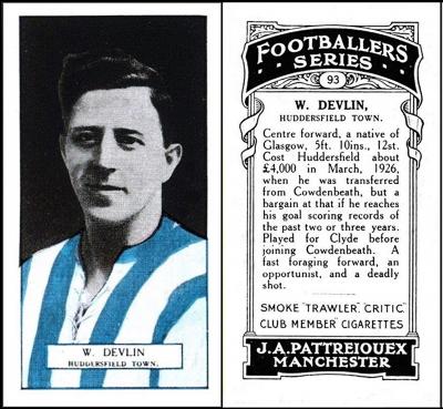 J. A. Pattreiouex "Footballers Series" (1927) 93/100