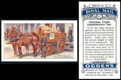 O100-452 [tobacco : UK] Ogden "Royal Mail" (1909) 41/50 