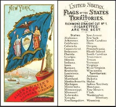 Allen & Ginter "Flags of the States and Territories"