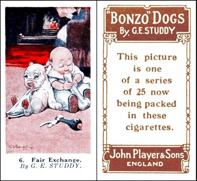 P644-614 : P72-187 [tobacco : UK] John Player “Bonzo Dogs” overseas issue (1923)  Un/25