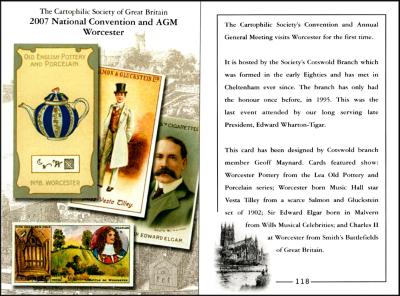 2007 Convention Commemorative Card