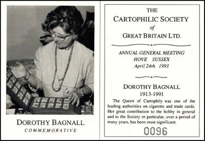 The Cartophilic Society of G.B. Ltd "Convention Commemorative Card" (April 24, 1993) 1/1