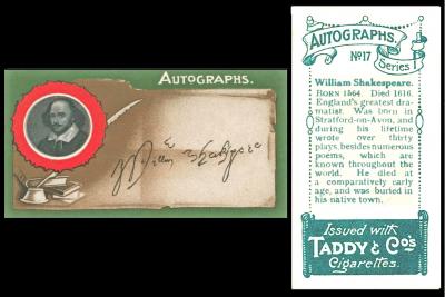 T045-040 : T6-4 : T/5 [tobacco : UK] James Taddy & Co. "Autographs" (1910) 17/25