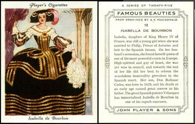P644-666 : P72-216 : RB.17/86 [tobacco : UK]  John Player “Famous Beauties” large size (September 1937) 12/25