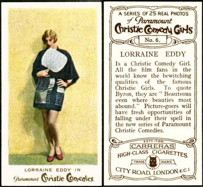 C151-445 : C18-78 [tobacco : UK] Carreras “Christie Comedy Girls” (1928) 6/25