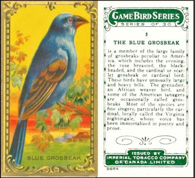 Imperial Tobacco Canada "Game Birds"