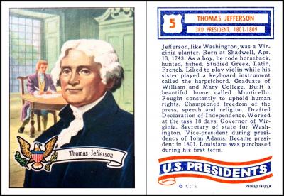 Topps "U S Presidents"