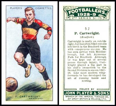 John Player "Footballers 1928-1929" (February 1929) Card 52