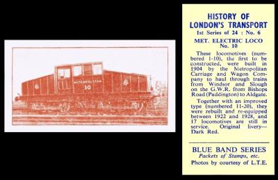 Blue Band "History of London`s Transport"