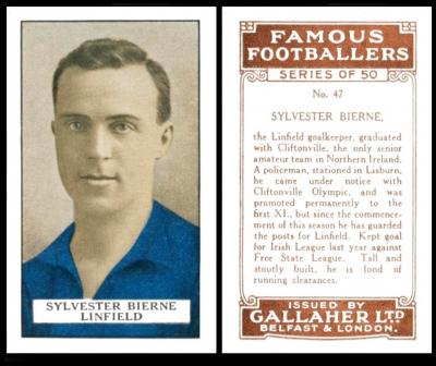 Gallaher "Famous Footballers " brown