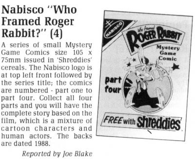 Nabisco roger rabbit report