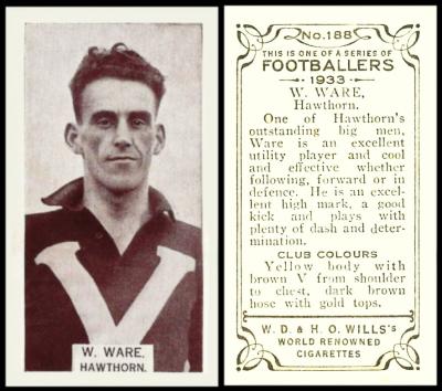 wills footballers 1933