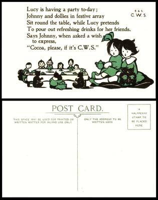 C.W.S advertisement - tea party