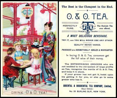 Oriental & Occidental Tea Co Advertising Card