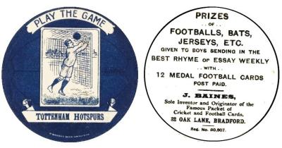 Baines Medal Football Card