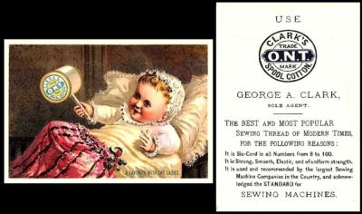 Clark Cotton Advertising Card