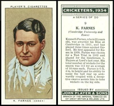Players Cricketers 1934