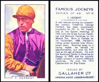 Gallaher Famous Jockeys