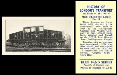 Blue Band Hist London Transport