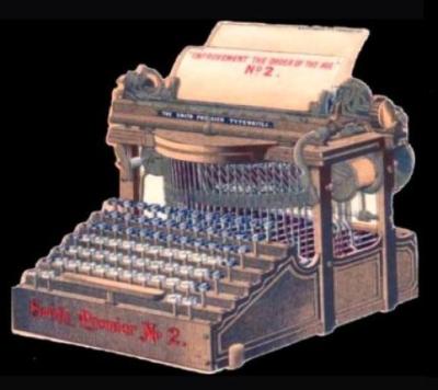 Smith Typewriter advert card