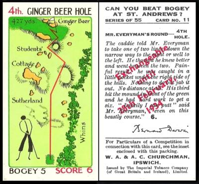 Churchman can you beat bogey overprint