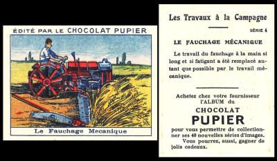 Chocolat Pupier Les Travaux a la Campagne