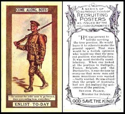 Wills Recruiting Posters Australia