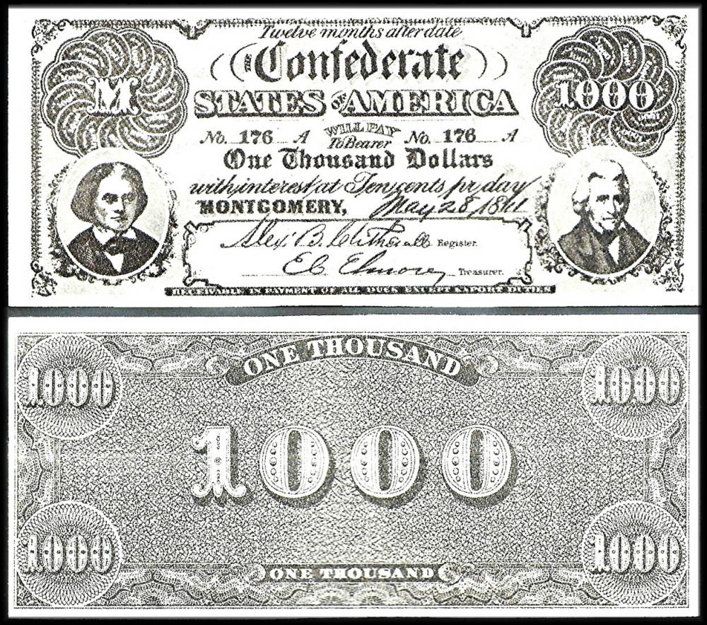 A & B.C. Gum "Civil War Banknotes"