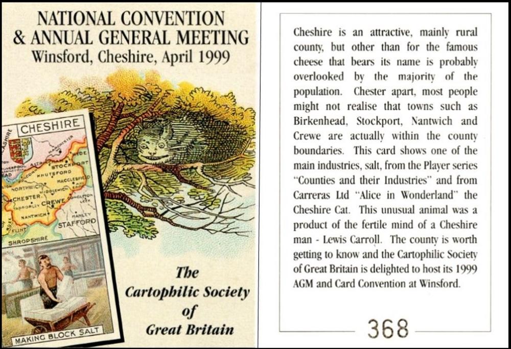 1999 Convention Commemorative Card