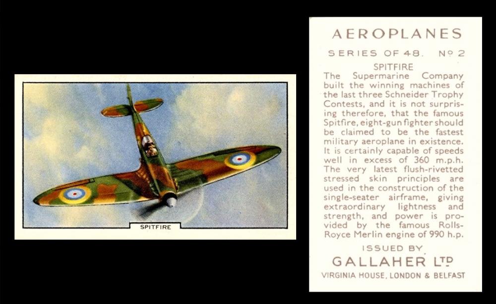 G075-525 [tobacco : UK] Gallaher “Aeroplanes” (1939) 2/48
