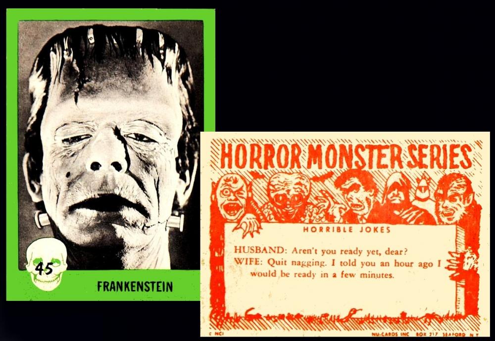 Nu-Cards "Horror Monster Cards" first series (1961)