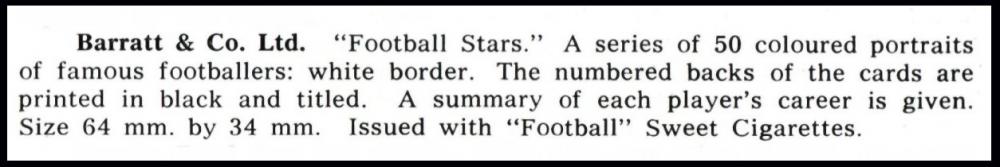 Barratt Football Stars 1974