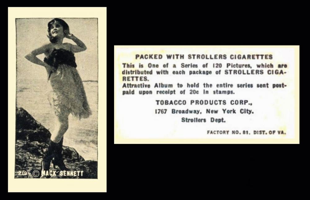 Tobacco Products Co. "Movie Stars"