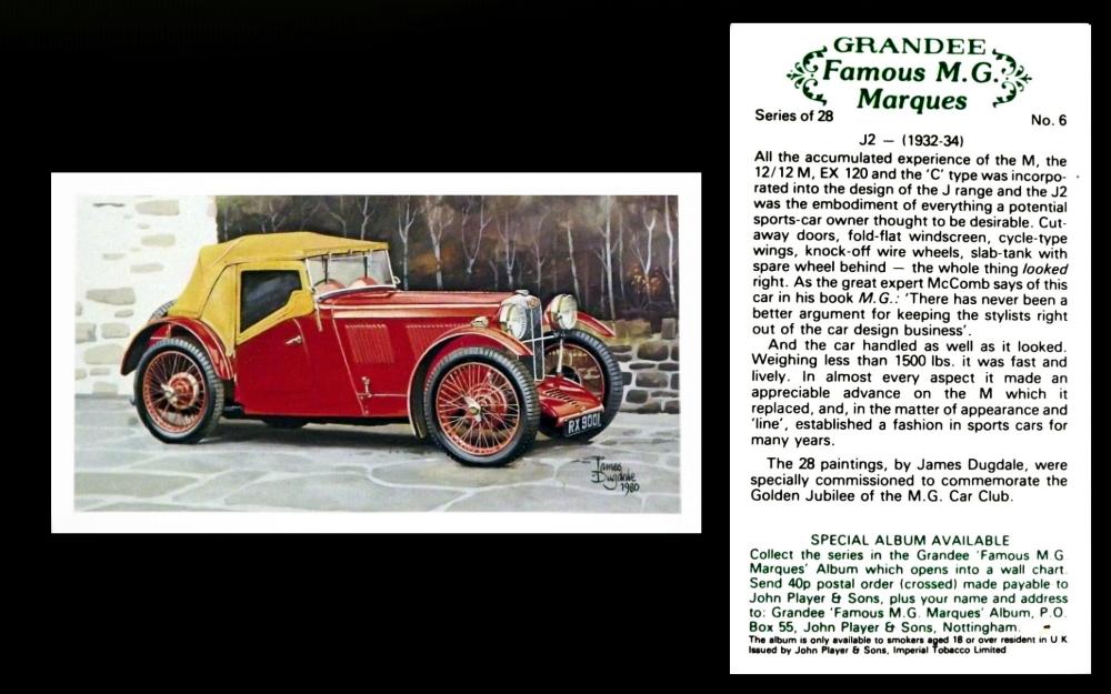 John Player Grandee British MG Marques