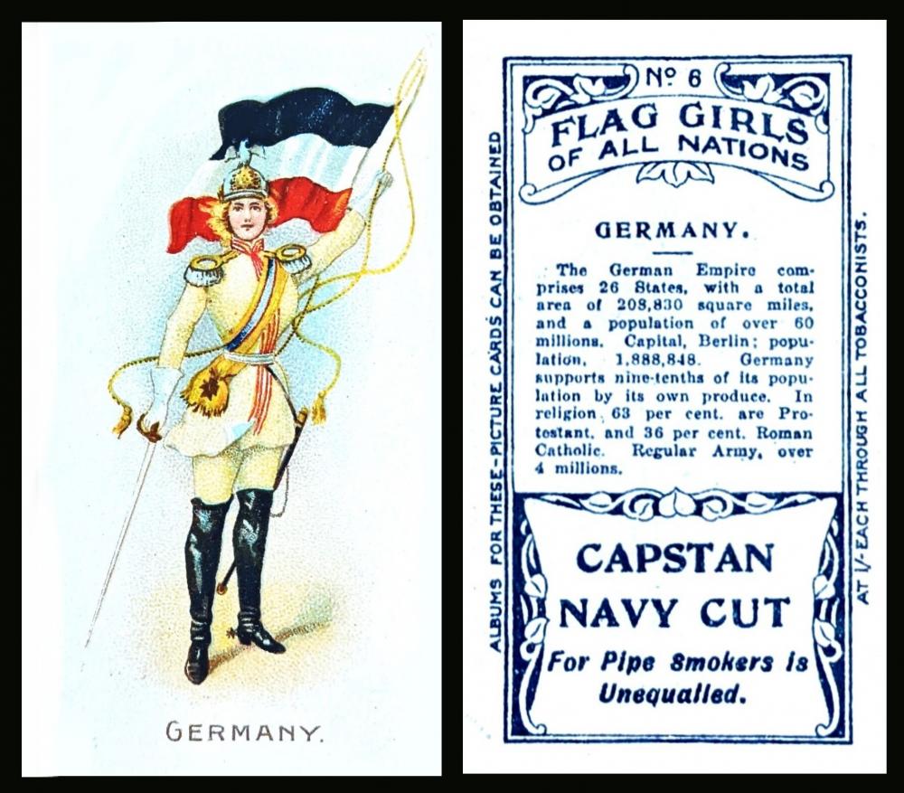 Wills Capstan Flag Girls of All Nations