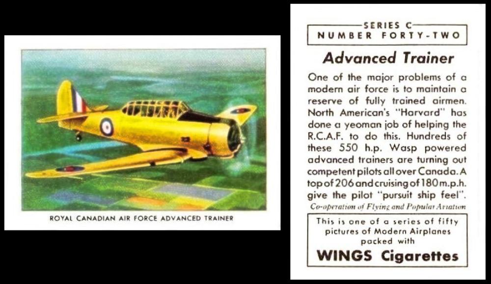 Wings Cigarettes Modern Airplanes C