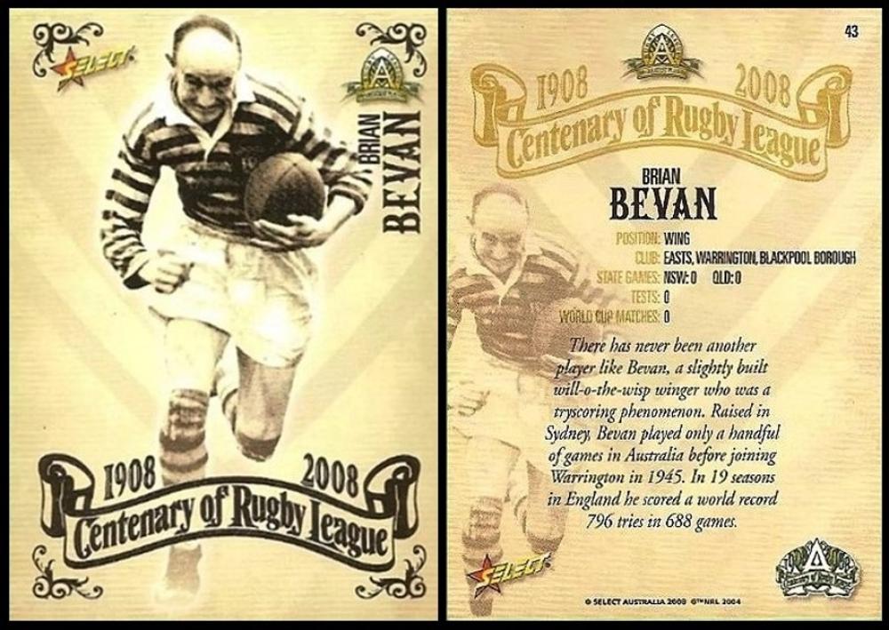 Select Centenary of Rugby League