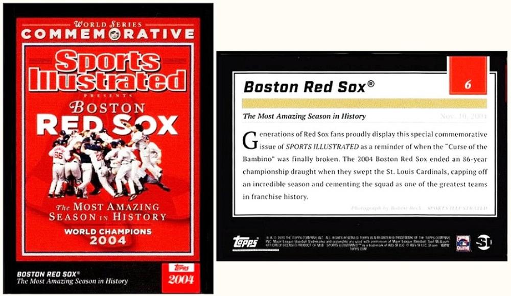 Topps Boston Red Sox Commemorative