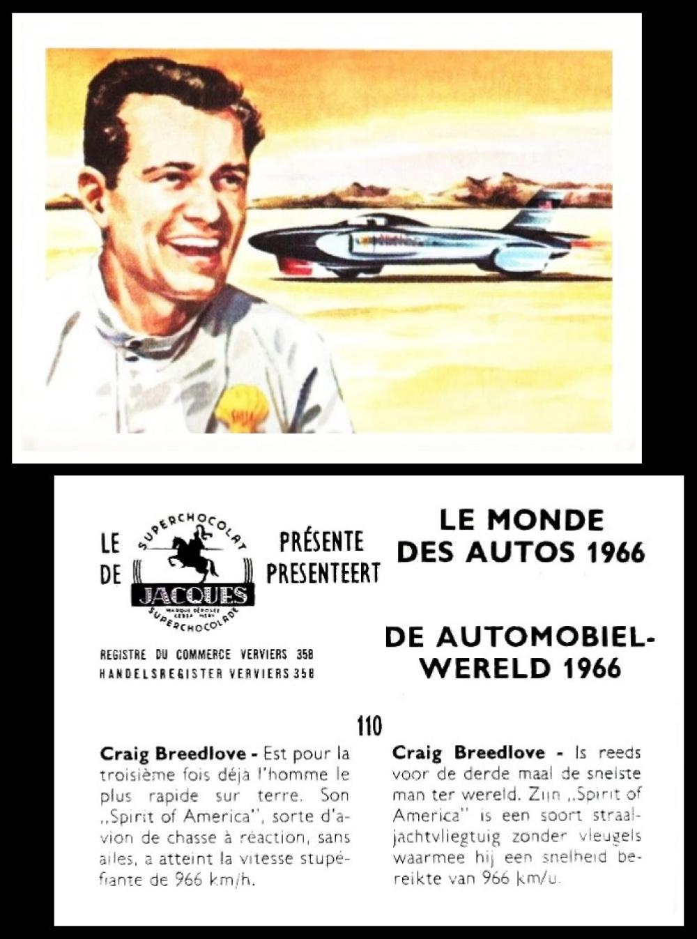 Jaques Le Monde Des Autos 1966