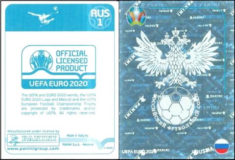 [trade : UK] Figurine Panini “UEFA Euro 2020” stickers – Preview version with blue back (2020) Un/568