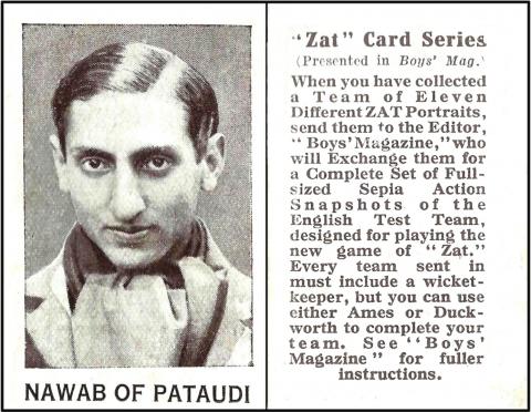 BOY-600 [trade : UK] Boys Cinema "Zat Cards" Cricketers (1930) Un/12